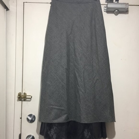 VINTAGE TRISTAN & ISEUT WOOL MAXI SKIRTS SIZE 8 - Picture 7 of 16